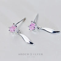 s925 silver stud earrings womens diamond fox stud earrings cute animal ear jewelry women dainty earrings