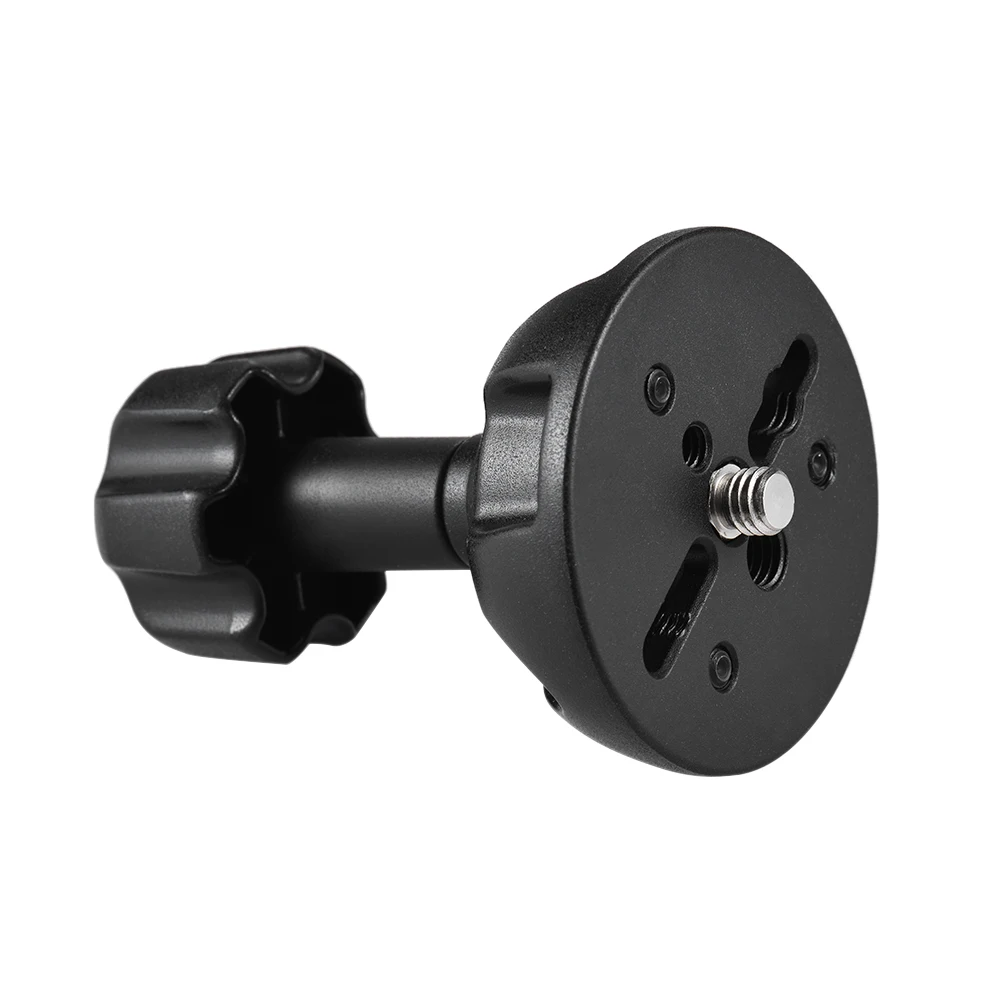 

75mm Half Ball Flat to Bowl Adapter with 1/4"" and 3/8"" Screws for Fluid Head Tripod DSLR Rig Camera