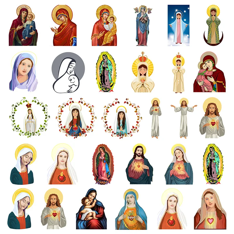 

Полимерные Подвески Jusus Virgin Mary, акриловый односторонний 2D религиозный амулет «сделай сам», Ювелирная фурнитура, подарки, специальное предло...