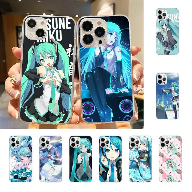 

H-Hatsunes M-MikU Phone Case For Iphone 7 8 Plus X Xr Xs 11 12 13 Se2020 Mini Mobile Iphones 14 Pro Max Case