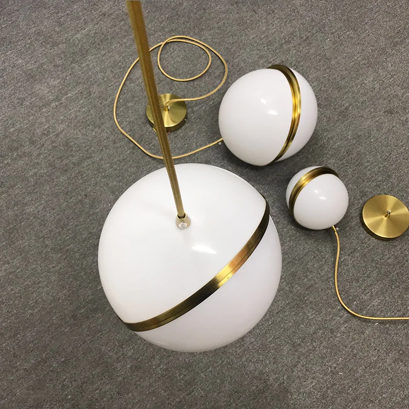 Круглые подвесные лампы в скандинавском стиле с шариками E27 для спальни