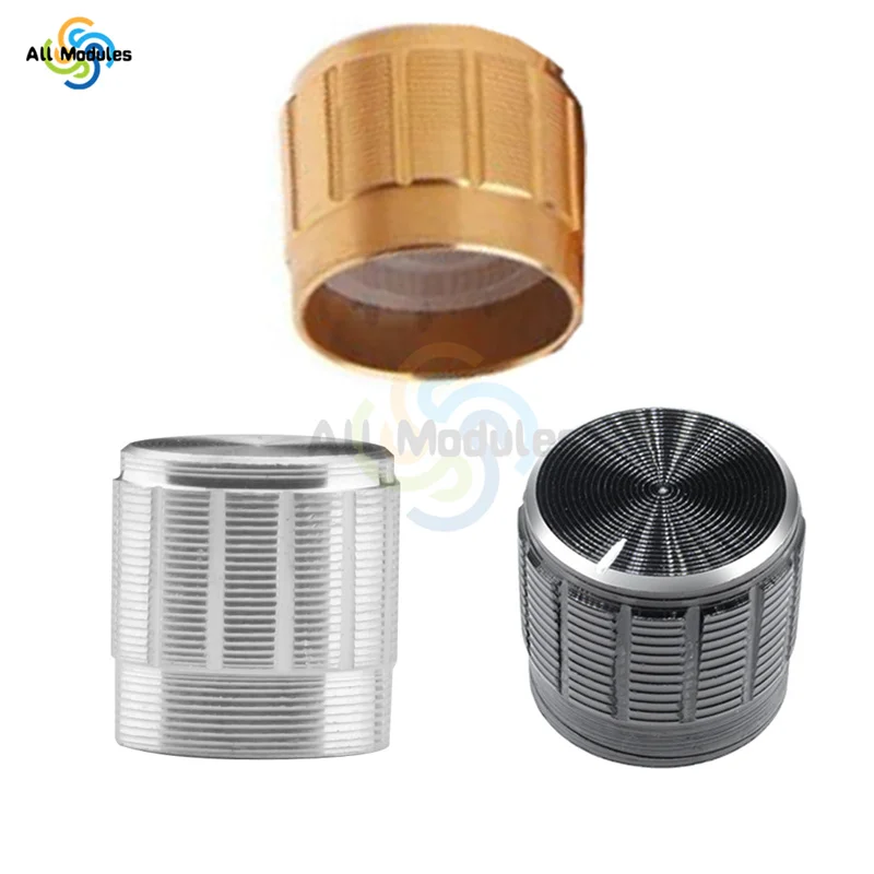 10 шт. 6 мм регулятор громкости из алюминиевого сплава вращающиеся ручки для Dia Knurled