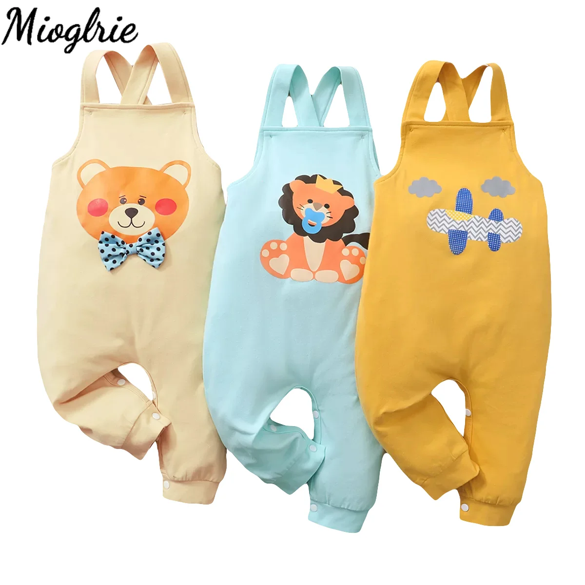 

Summer Rompers Baby Boys Girls Sleeveless Baby Clothes Newborn 0 to 3 Cartoon Print Clothing Baby overall for New Born