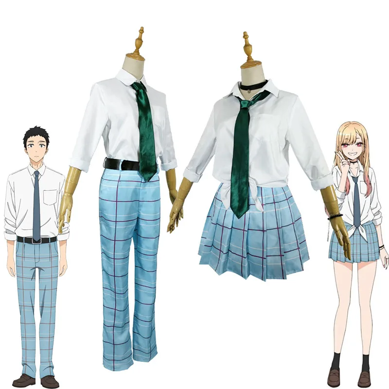 

My Dress-Up Darling Cosplay Marin Kitagawa JK Uniform Skirt Wakana Gojo Costume Men's and Women's School Uniforms Suit