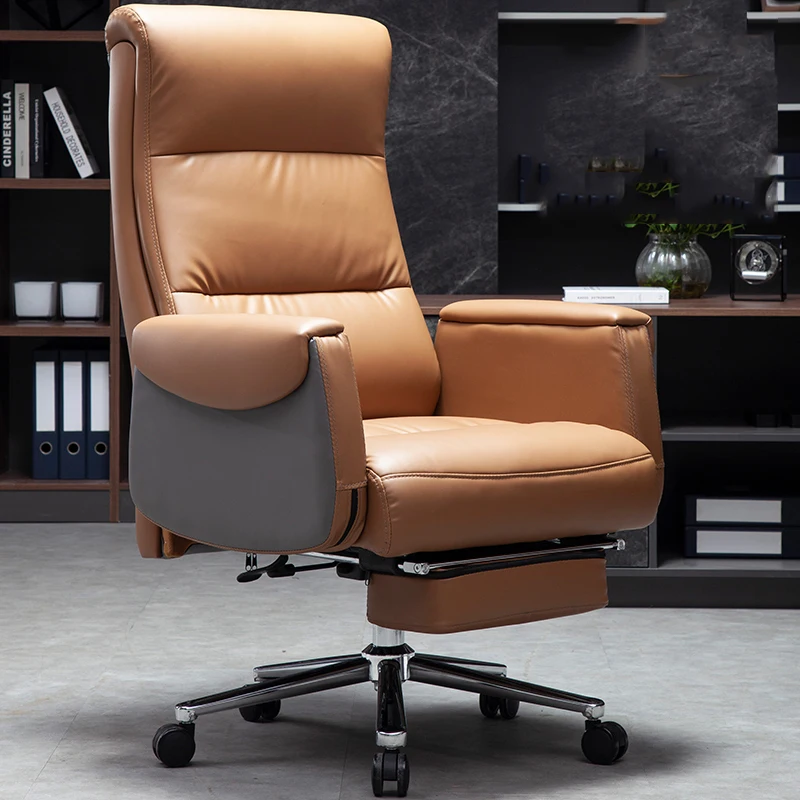 

Recliner Computer Office Chairs Massage Ergonomic Office Chairs Swivel Leather Folding Reading Silla Oficina Furniture WSW30XP