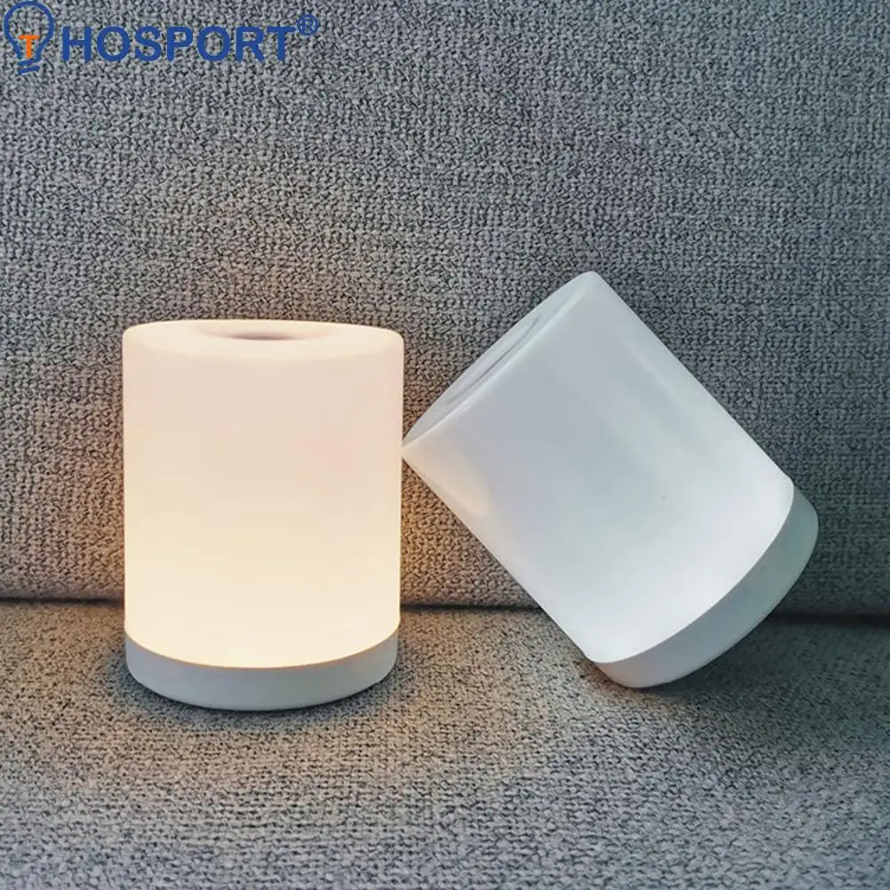 

USB Rechargeable LED Night Light Mini Portable Touch Bedside Lamp Outdoor Indoor Children Bedroom Living Room Ornament
