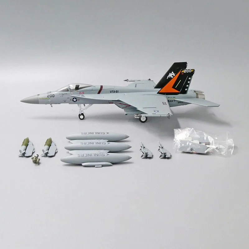 

1/72 Scale Witty U.S. Navy F/A-18E Super Hornet Plane VFA-81 Sun Squadron F18 Alloy Die Casting Aircraft Model Collection Gift