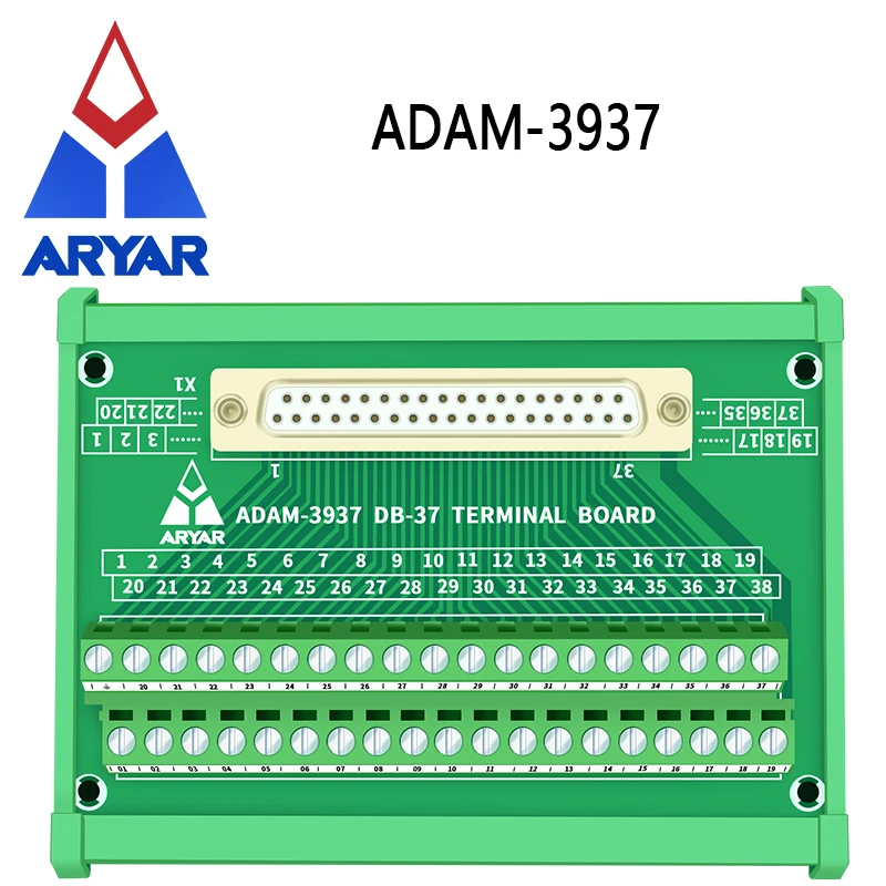 Модуль интерфейса крепления на DIN-рейку DB37 D-Sub плата разрыва ADAM-3937 - купить по