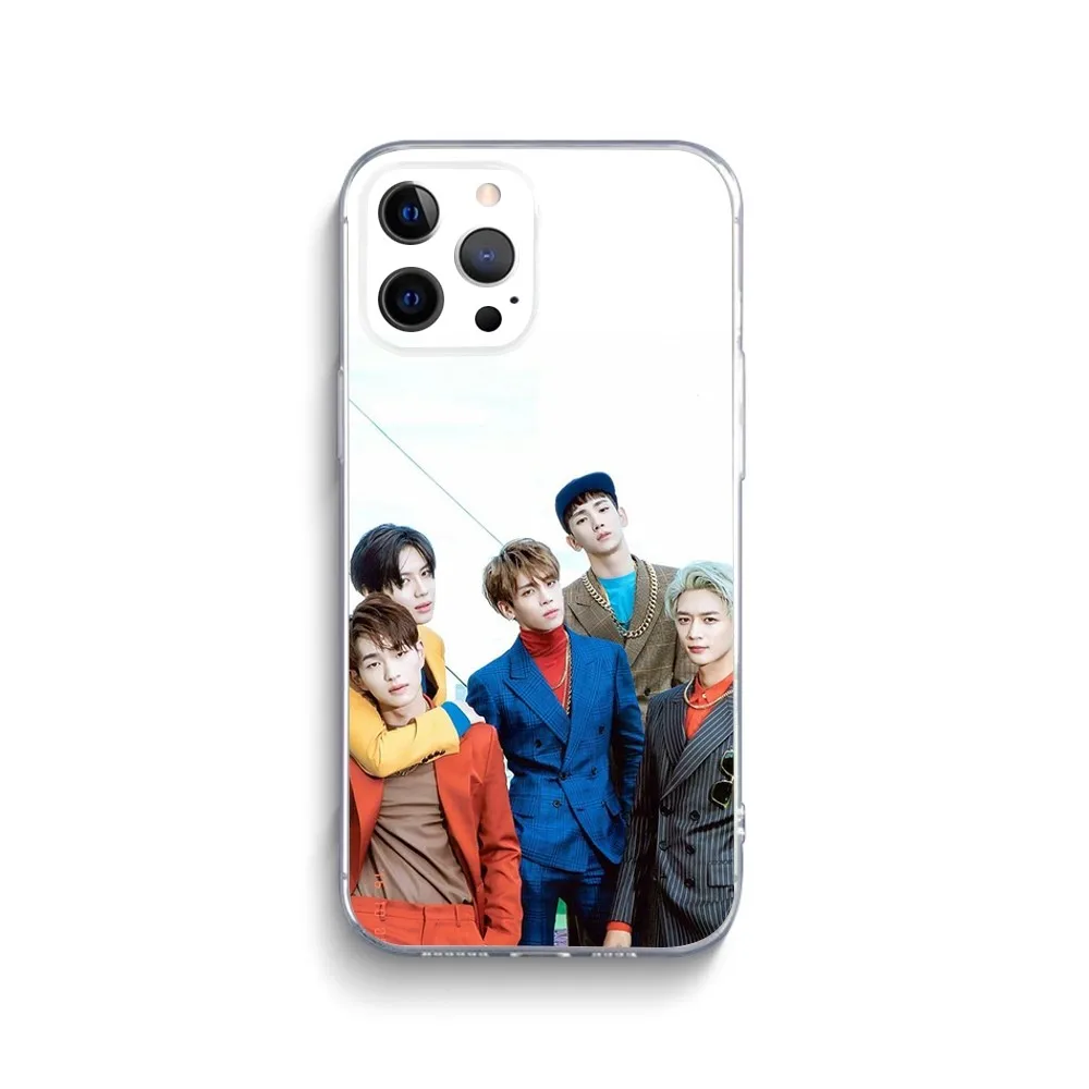 Корейский чехол для телефона Kpop S-Shinee iPhone 15 14 13 12 11 Plus Pro Max XR XS X 7 8 SE мини-прозрачный