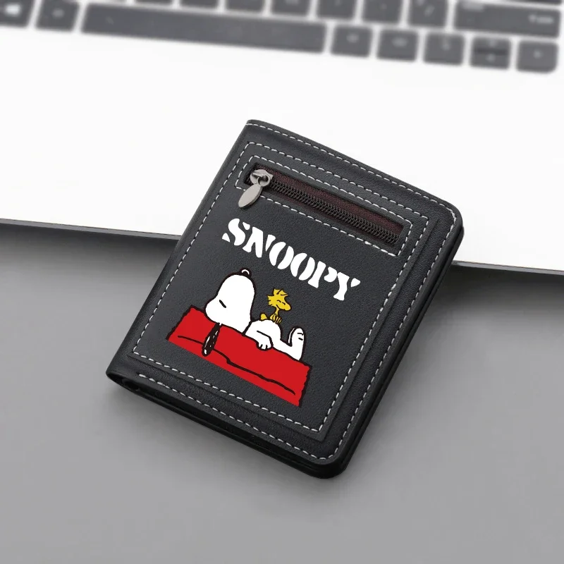 Женские короткие кошельки с рисунком Снупи кошелек для монет сумки женщин