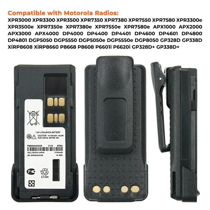Аккумуляторы PMNN4409AR для раций Motorola XPR3300, XPR3500, XPR7350, XPR7380, XPR7550, GP338D, DP2400E, DP4000, XiR P8668, APX2000 (art.: 3920db76ce6aa) - 3920db76ce6aa