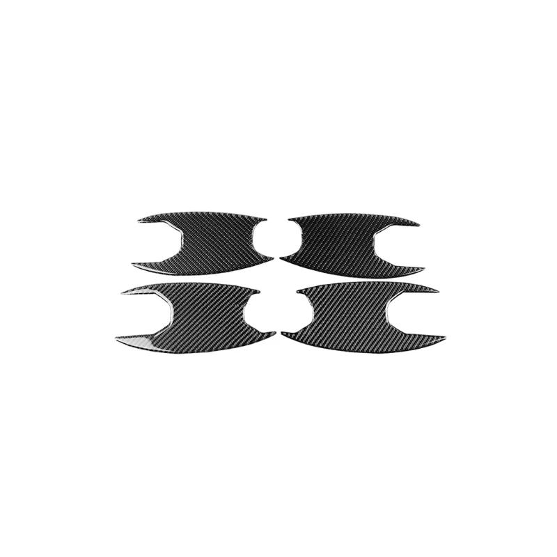 

Carbon Fiber Classic Outside Car Door Handle Bowl decals Sticker For BMW 3 Series with Car Freshener Paper