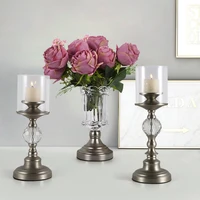 elegant luxury candles table iron dinner table romantic candelabrume candles candles table vases bougeoir room decor vintage