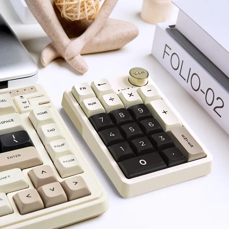 Kzzi K20 Беспроводная цифровая клавиатура Многофункциональная ручка RGB