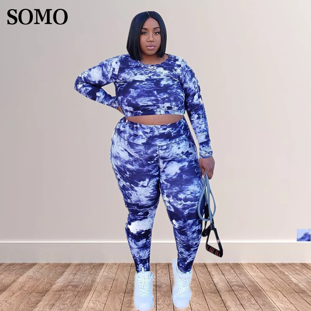 

Женский костюм из двух предметов, укороченный топ с круглым вырезом и вырезами на спине, сексуальная обтягивающая уличная одежда для осени, ...