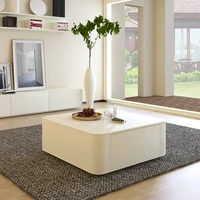 zqsquare coffee table tv cabinet combination simple modern white nordic style living room
