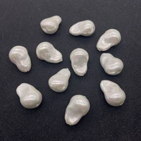 natural shell beads irregular straight holes with tail bead for diy jewelry making bracelet necklace earrings charms shell bead