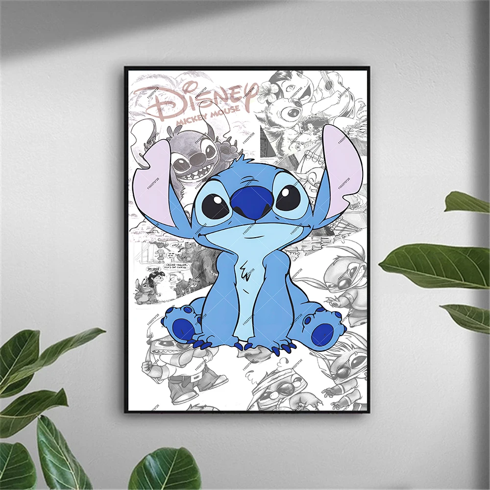 

MINISO Disney Стич настенный плакат на холсте