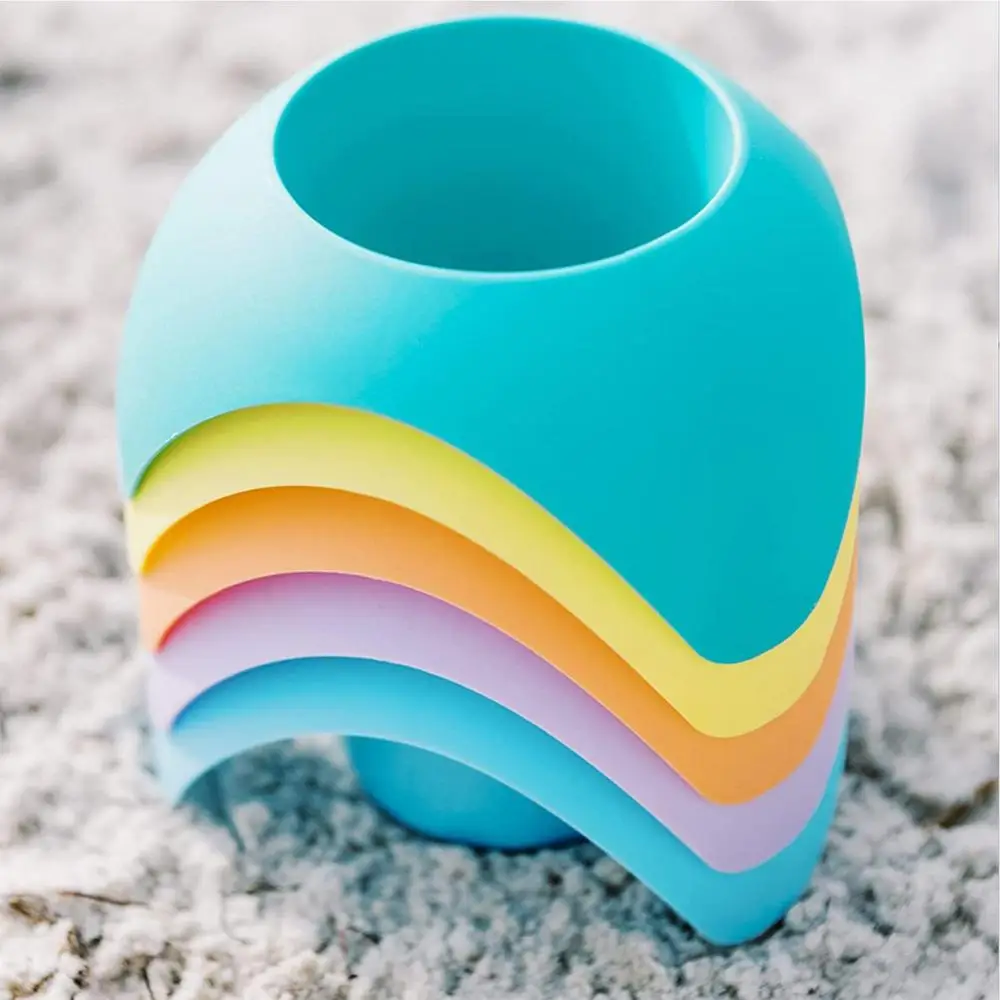 

5pcs/set Poolside Cup Holder Beach Beverage Coasters Holder No-Spill Sturdy Beverage Beer Shelf Rack Beach Party Accessories