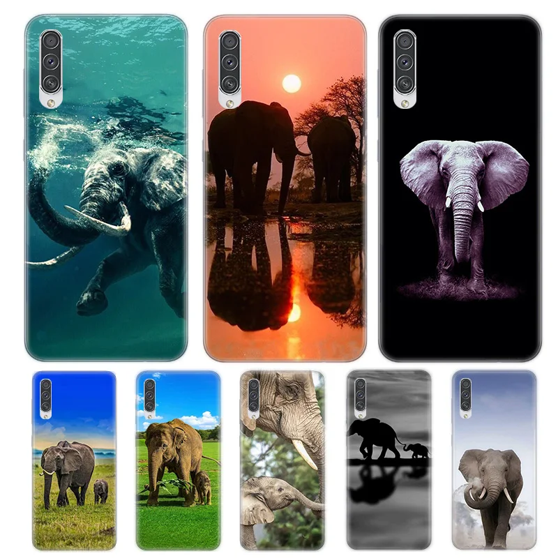 

Baby Elephant Case For Samsung Galaxy A73 A53 A50 A70 A33 A71 A51 A72 A52 A32 A52S A42 A13 A12 A22 A02S 5G Cover