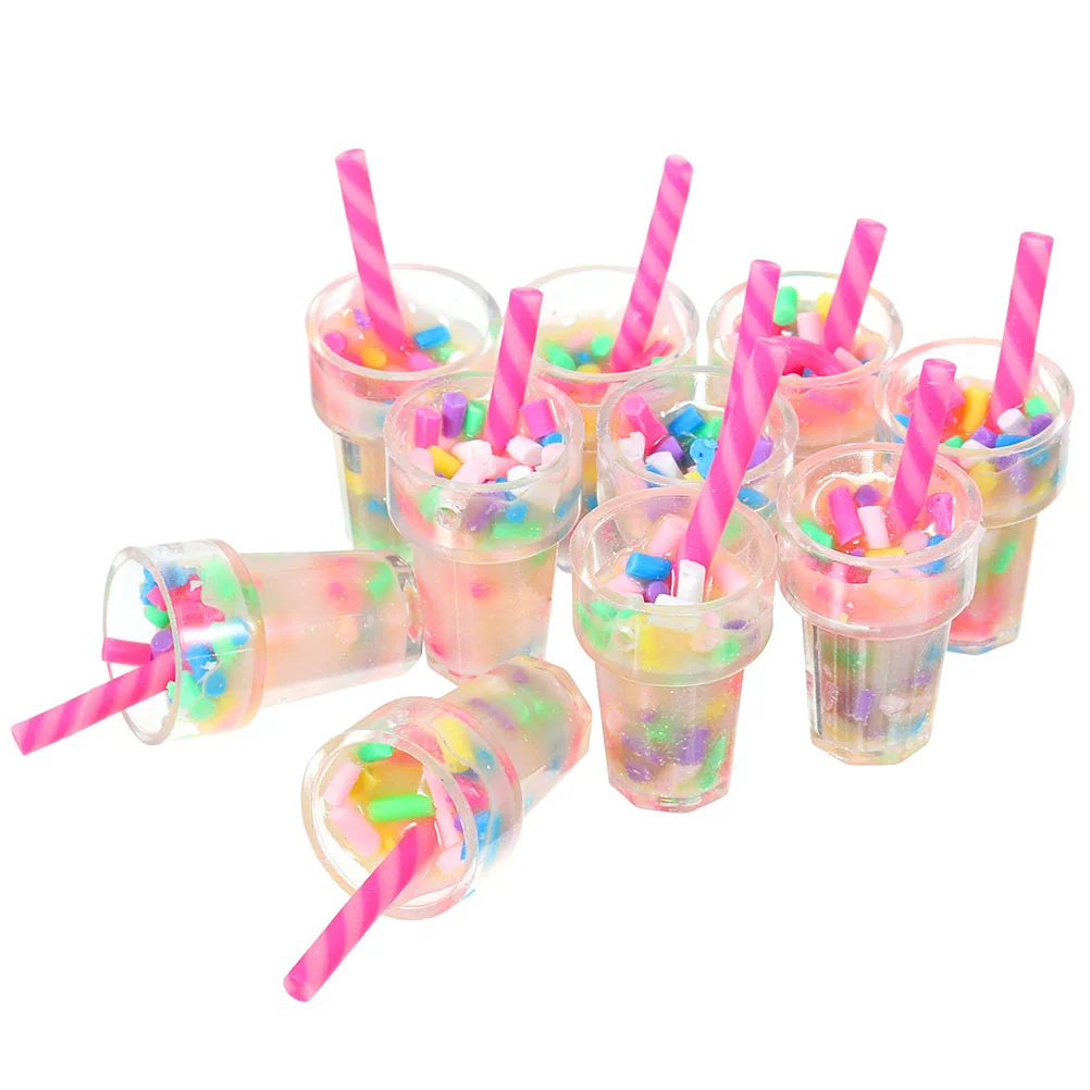 

12 шт. миниатюрные реквизиты, украшения для домов, искусственный маленький молочный чай