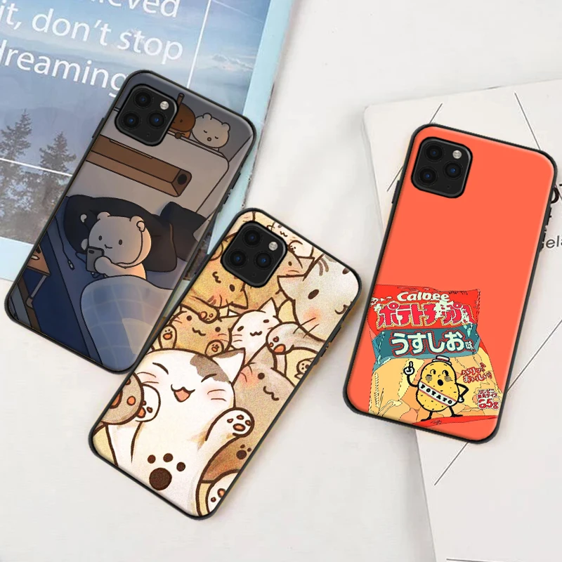 

Small Refreshing Simplicity Phone Case For iPhone 6 6S 7 8 Plus 11 12 13 Pro XS MAX 12 Mini X XR SE 2020 Funda BackCover Carcasa