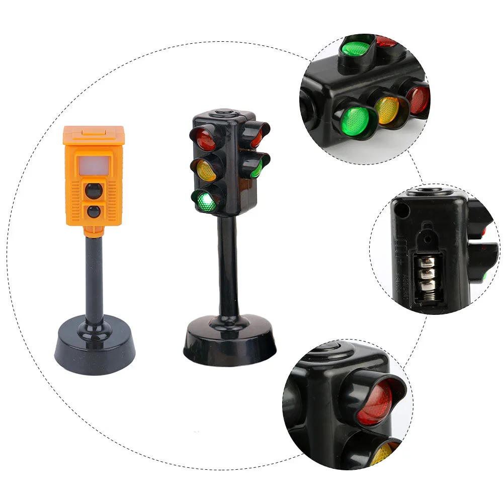 2 шт. игрушка-светофор для раннего образования детская мини-модель пластиковые