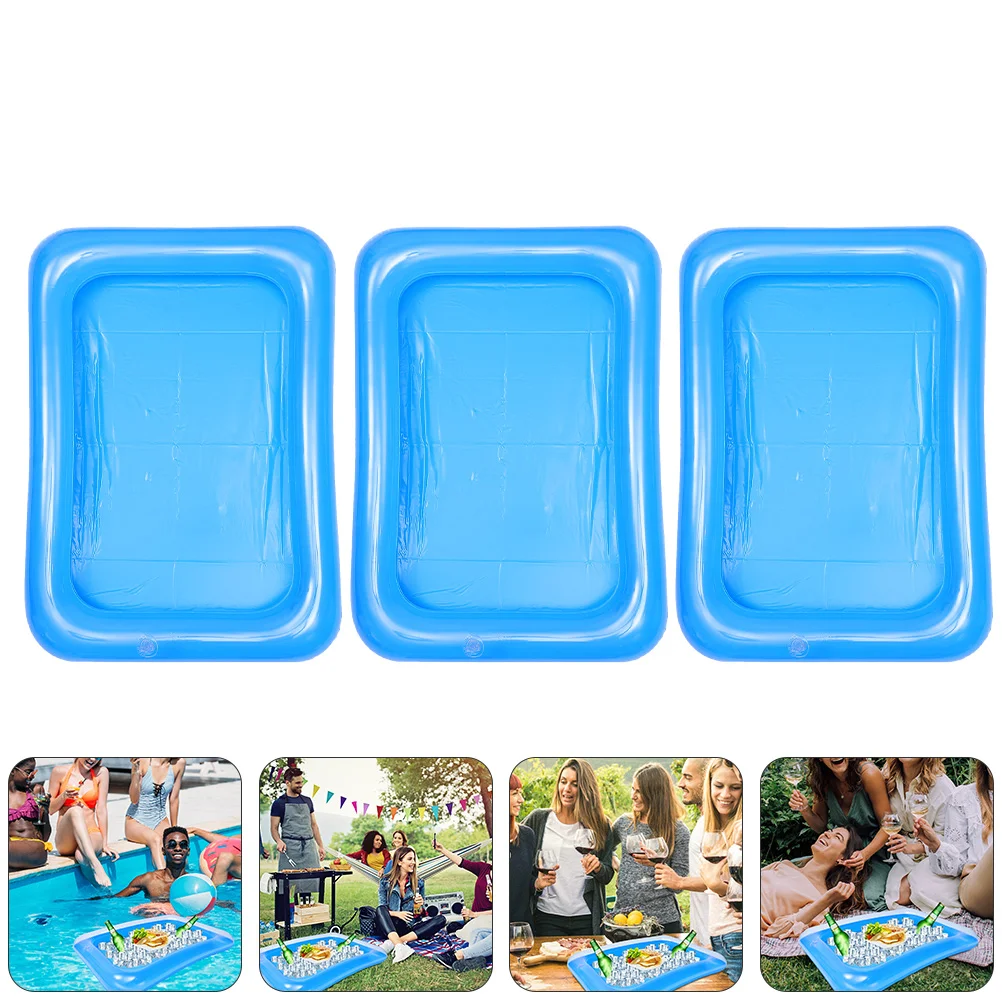 

Inflatable Cooler Tray Ice Pool Serving Bar Buffet Drink Party Salad Containers Parties Drinks Supplies Floating Trays Picnic