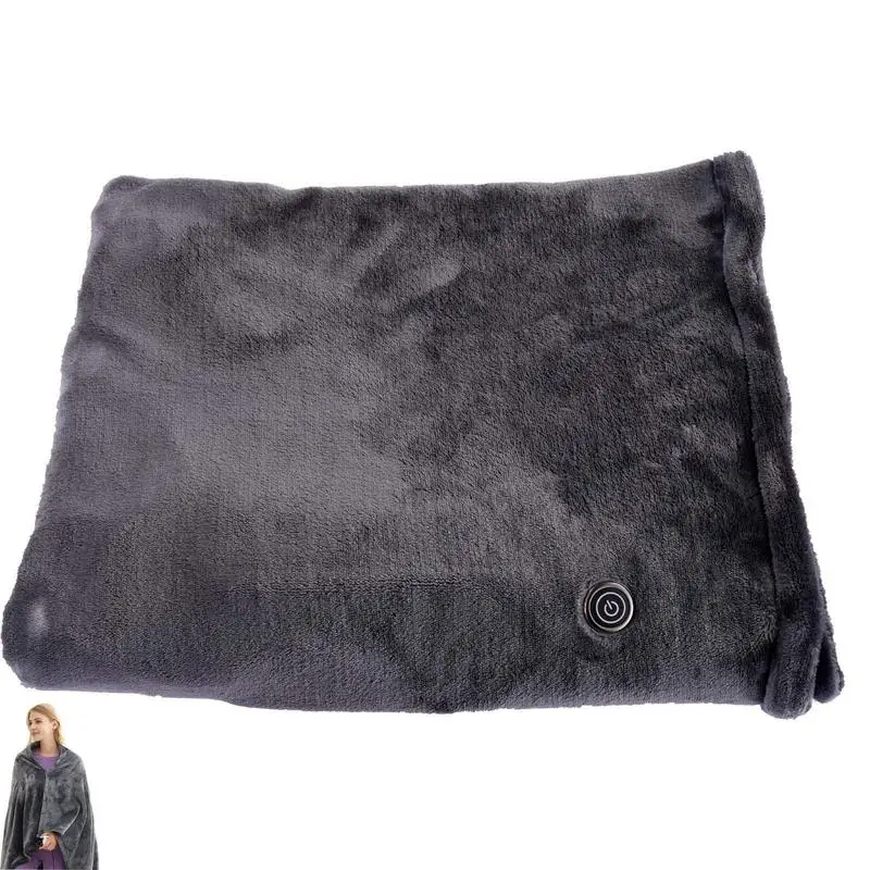 

Фланелевое Одеяло с подогревом, одеяло с быстрым нагревом, 3 режима нагрева, x 85 см, антистатическое портативное одеяло s для поздних падений