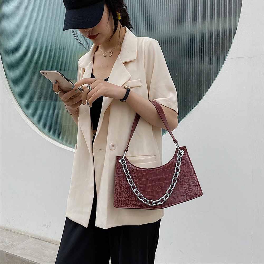 

Simple Women Pure Color Casual Hobo Shoulder Bags Leather Crossbody Handbags Light Wild Simple Female Daily Bag