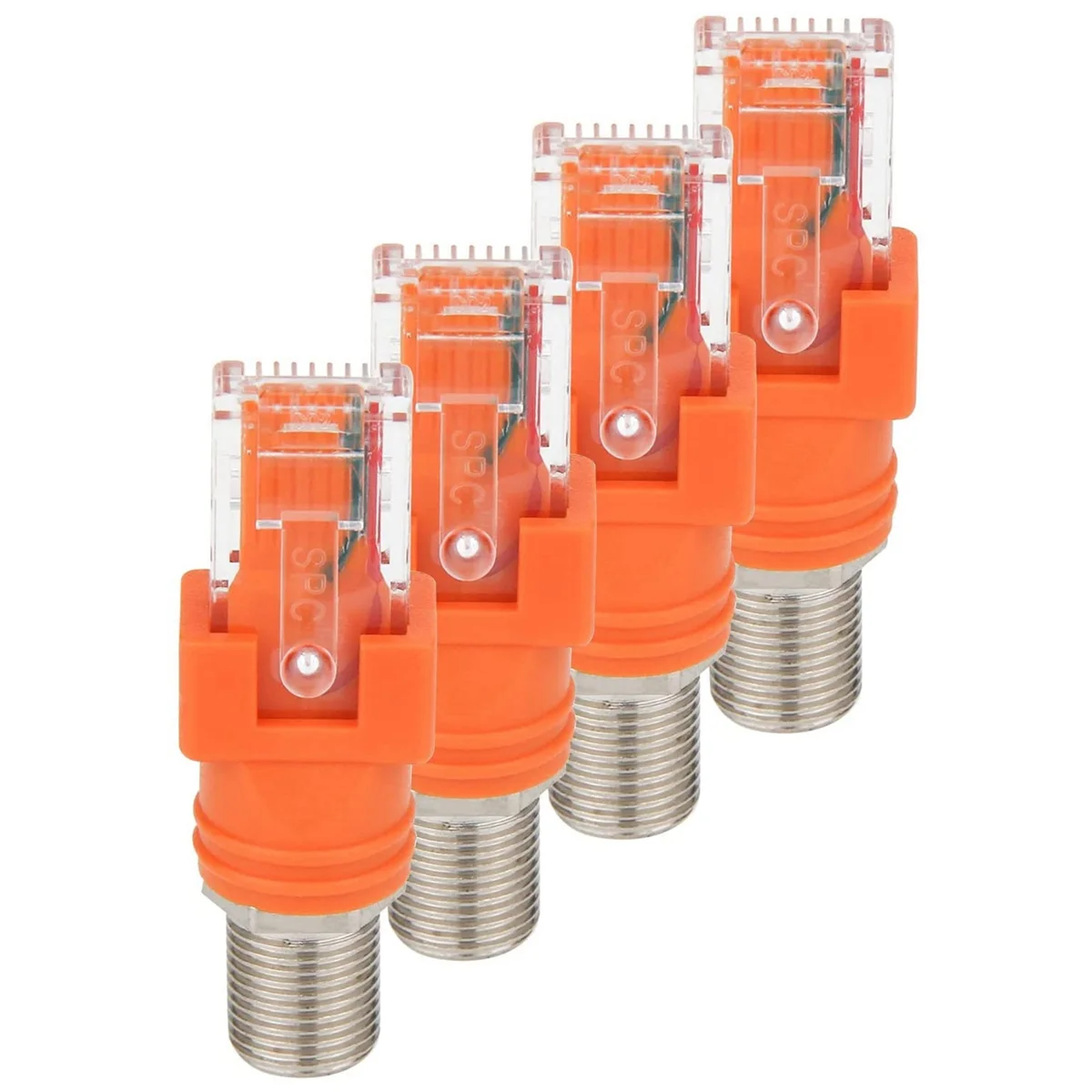 Коаксиальный адаптер Ethernet 4 шт./упаковка коаксиальный преобразователь RF F мама-RJ45