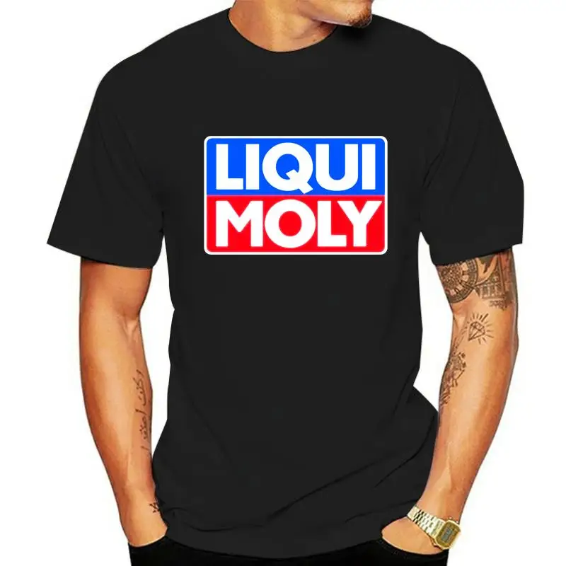 

Футболка Liqui Moly мужская с принтом смазочного масла, топ из хлопка с коротким рукавом, Повседневная Юмористическая рубашка, на заказ