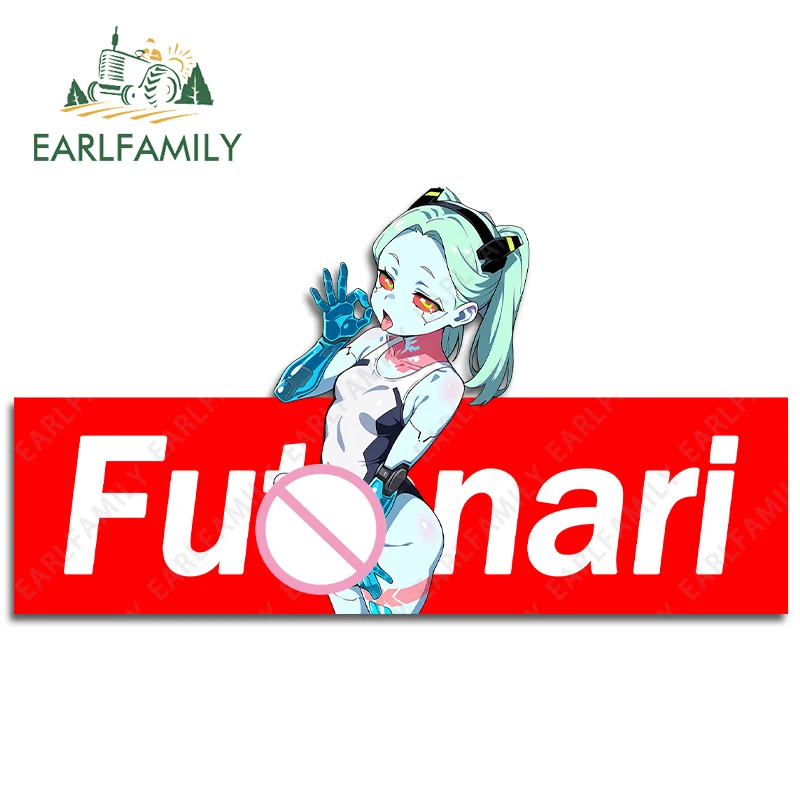 

EARLFAMILY Futanari Slap автомобильная наклейка личность Futa NSFW водостойкая наклейка на окна сексуальный багажник виниловые аксессуары JDM Стайлинг автомобиля