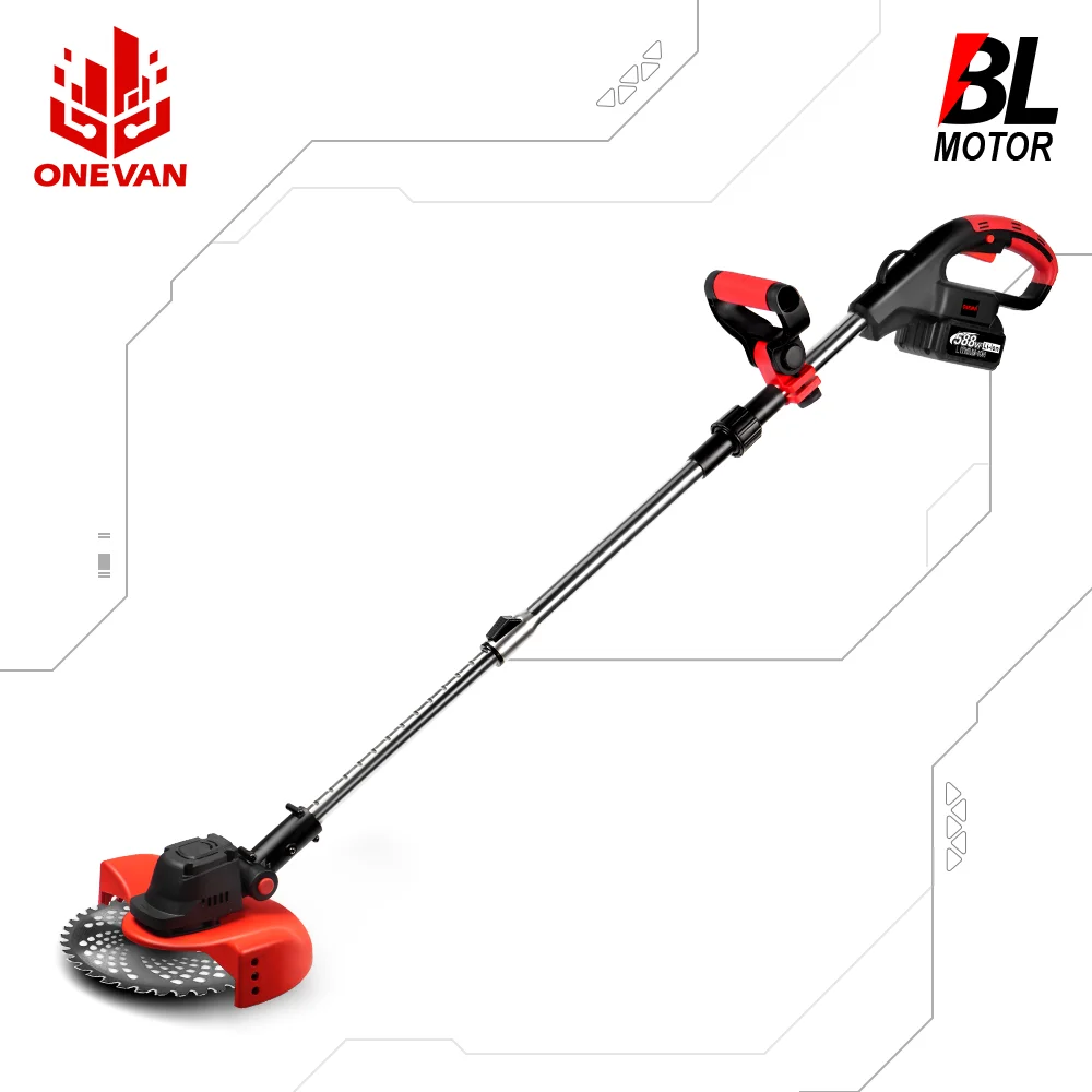 

ONEVAN 4000W 36000RPM Brushles Electric Lawn Mower Li-ion Battery Cordless Grass Trimmer Garden Pruning Tools For Makita Battery