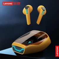 lenovo xg02 wireless bluetooth earphone two modes gaming music headphone hifi sound earbuds noise reduction low latency with mic