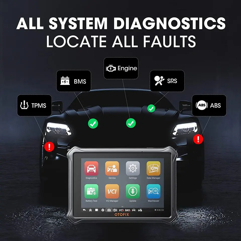 Автомобильный диагностический сканер OTOFIX D1 Lite OBD2 с двунаправленным управлением, 2 года обновлений, Wi-Fiанализатор двигателя (art.: 3920da7714d13) - 3920da7714d13
