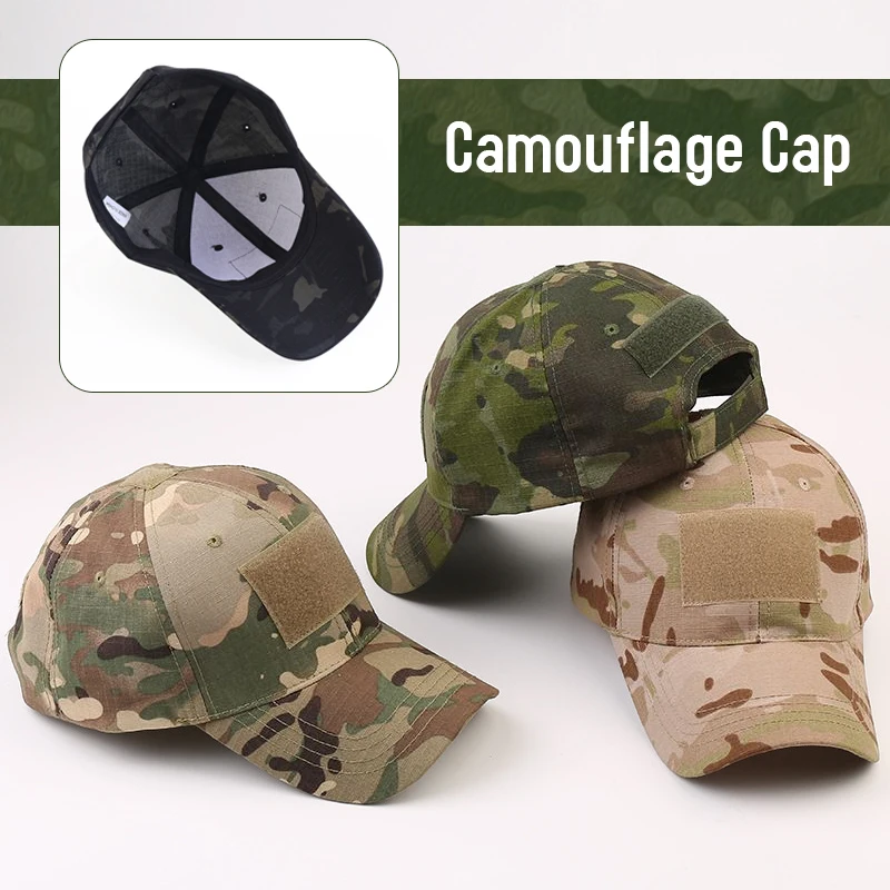 Adjustable Mens Baseball Cap 17 Colors Camouflage Sport Cap Snapback Hunting Fishing Outdoor Tactical Army Military Camping Cap