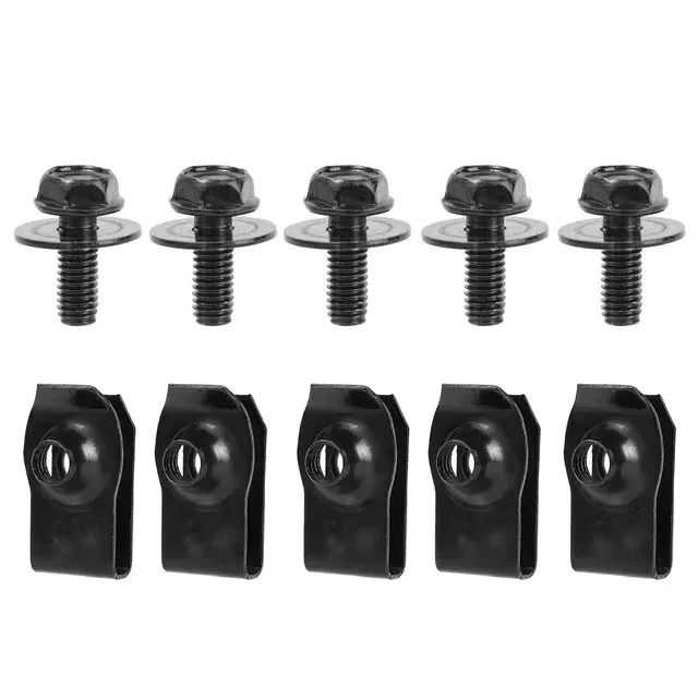 

Болты M6 кузова автомобиля, зажимы с U-образной гайкой, крышка двигателя, защита от брызг, защита бампера, подкладка крыла, заклепка, винт, фиксатор, крепеж