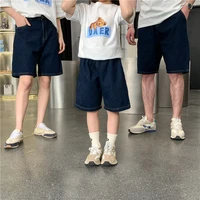 family matching outfits 2022 summer jeans shorts father mother kids mother daughter matching clothes baby clothes family look