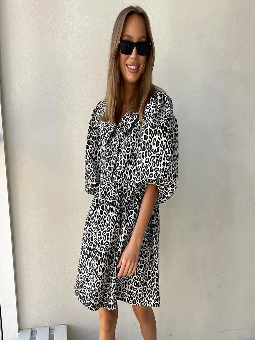 

Женское платье с принтом Sen Lan Yi Ya, повседневное ТРАПЕЦИЕВИДНОЕ ПЛАТЬЕ С кукольным воротником и рукавом пять, лето 2023