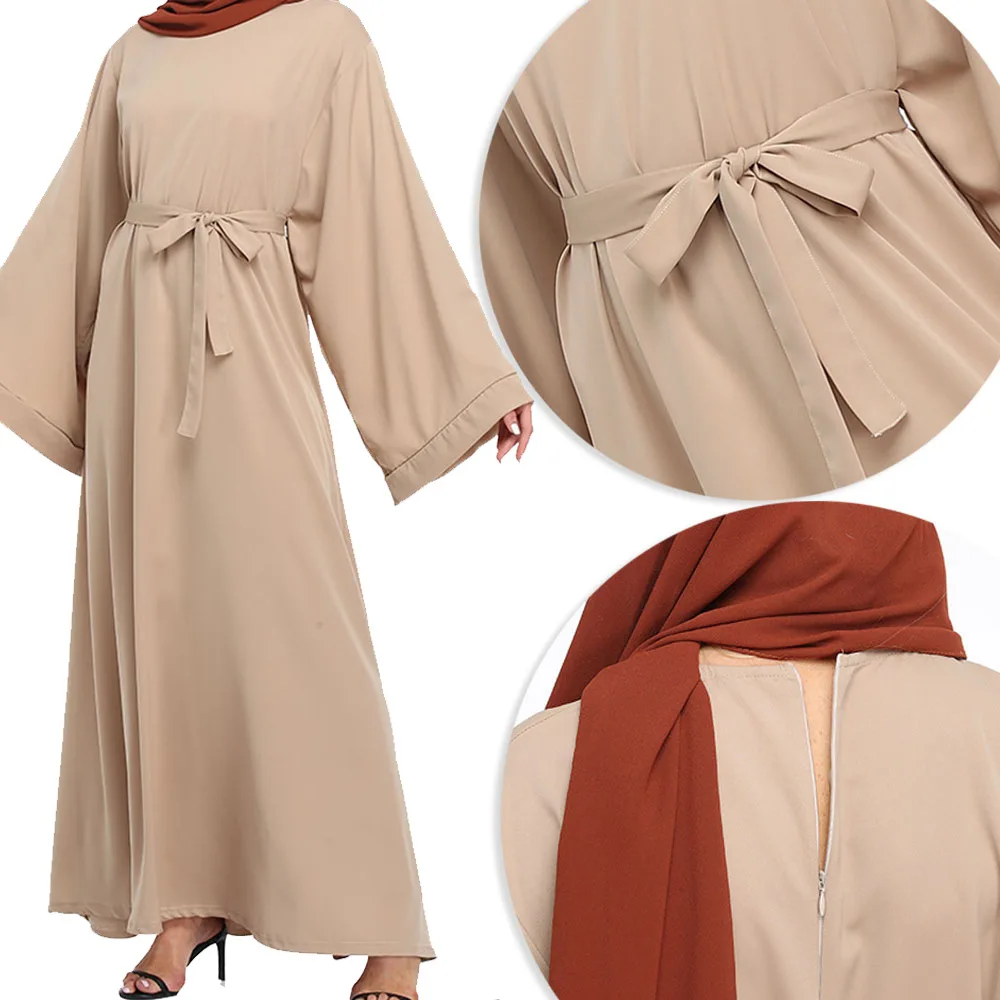 Muslim Dress Middle East Liturgical Dress Abaya Dress Spring Autumn Middle East Robe Vestidos Abaayaa Dress Muslim
