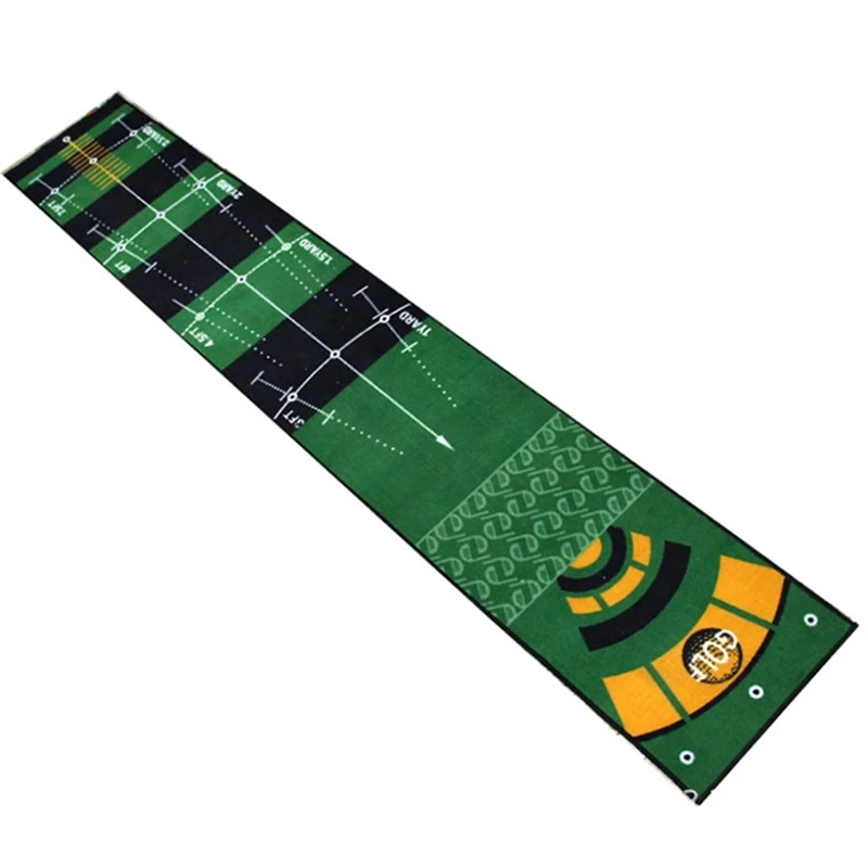 

Комнатный коврик для игры в гольф, моющийся Противоскользящий зеленый коврик для тренировок в гольф