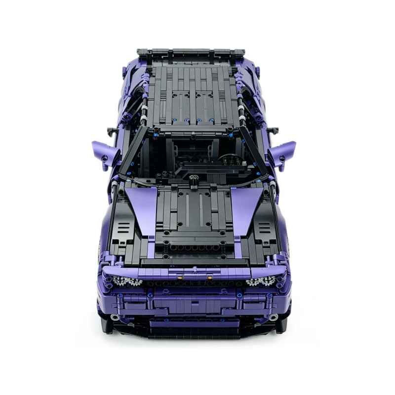 Фото Конструктор MOC 93560 152910: Модель спортивного автомобиля Challenger Demon Hellcat в масштабе 1:8, гоночный аксессуар, игрушка из строительных блоков, подарок на Рождество №5