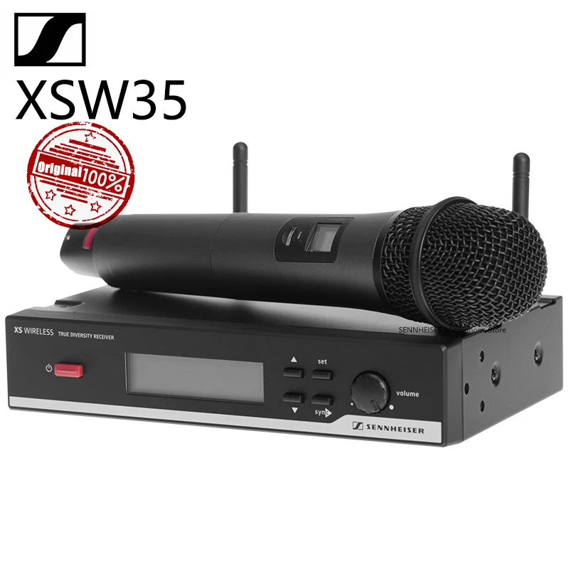 100% оригинальный беспроводной микрофон SENNHEISER XSW35 с движущейся катушкой, набор для конференц-мероприятий, Домашнего Караоке, студийного микрофона