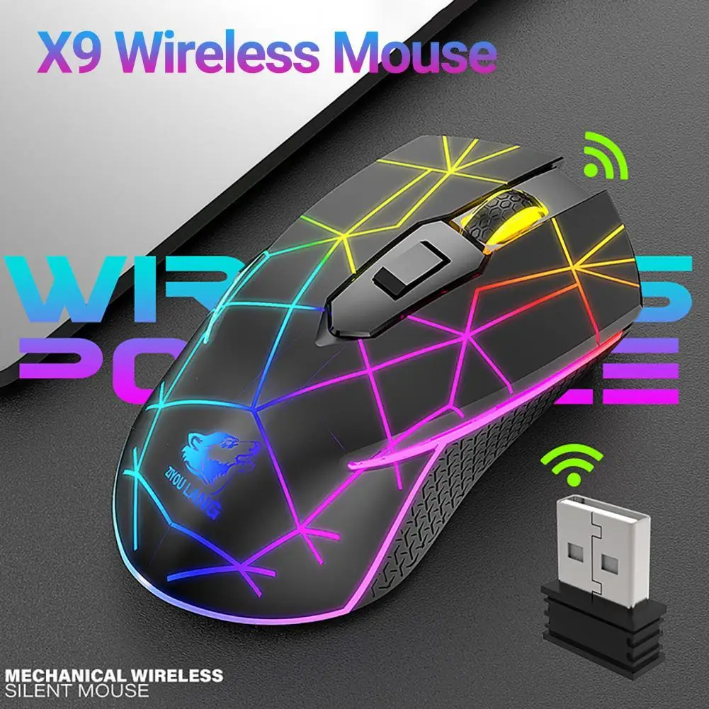 

Fashionable Ergonomic Long Standby Time 2.4G Anti-skid Computer Gaming Mouse for Laptop Wireless Mouse Mechanical Mouse