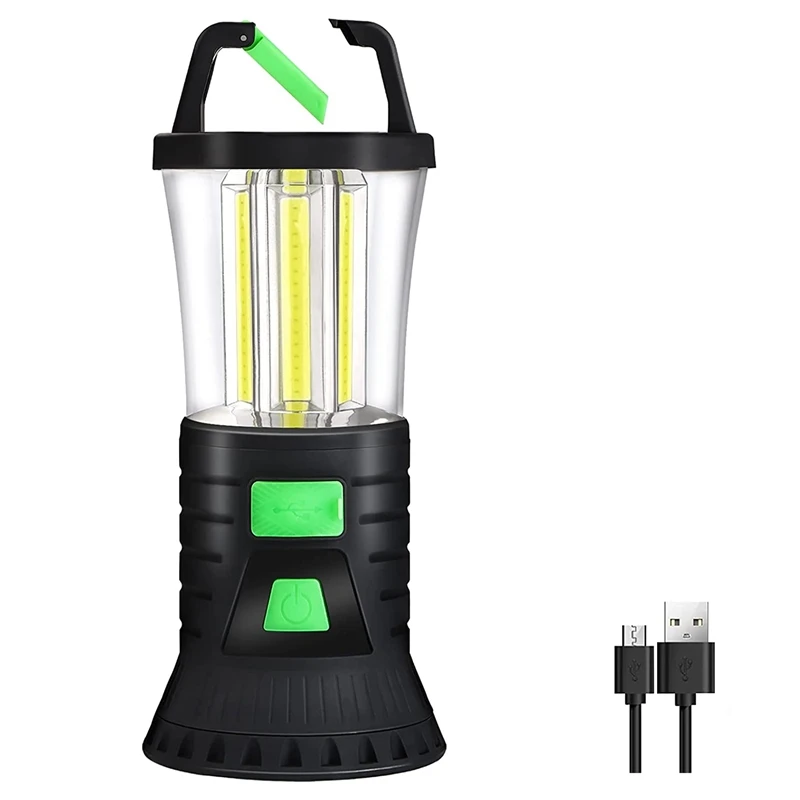 

Portable Rechargeable Camping Lights With 3 Light Modes,COB Lightweight Camp Lamp For Power Outages Emergency Hiking