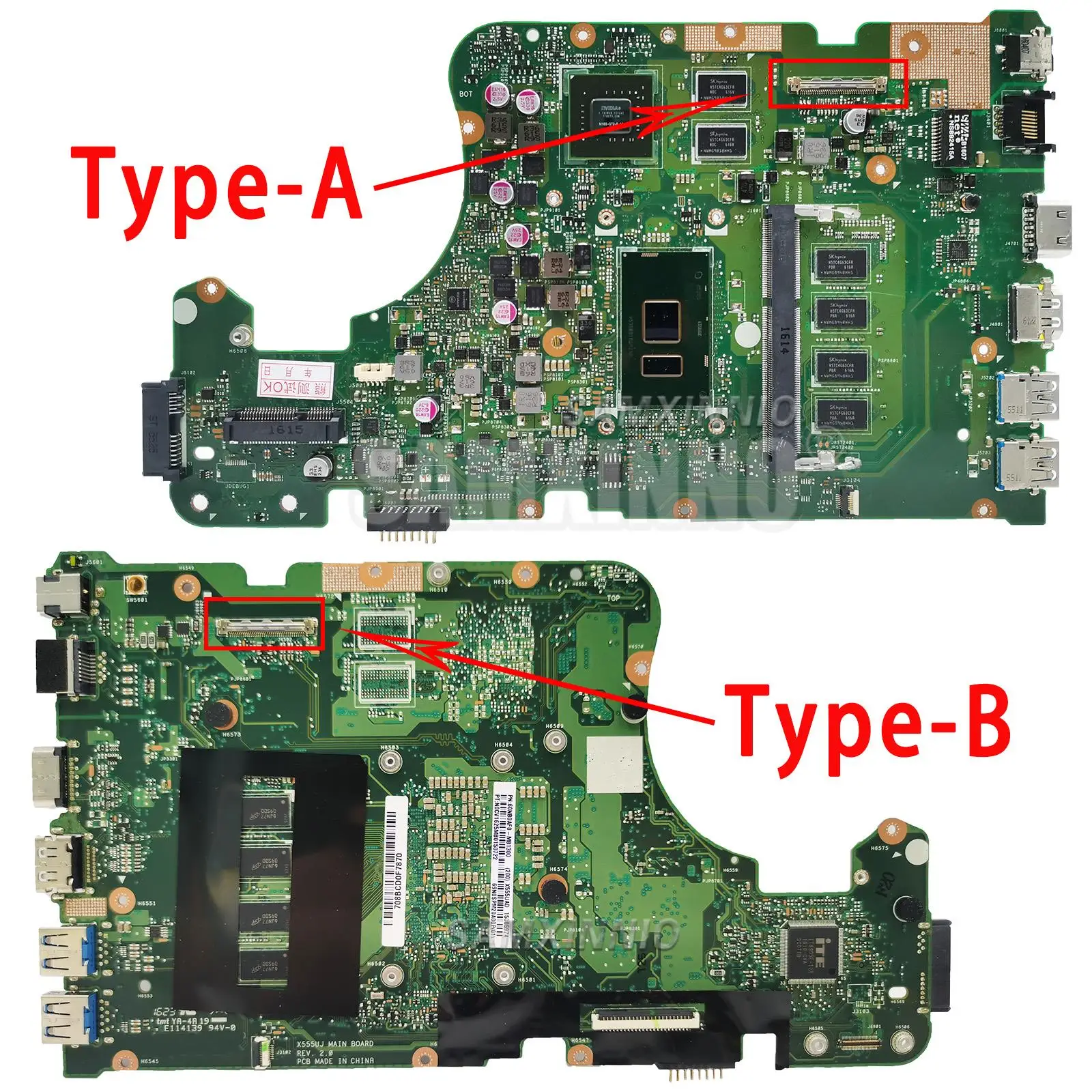 Рисунок 2 - Материнская плата X555UJ для ASUS