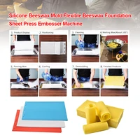 2pcsset rubber beeswax press sheet mold foundation bee hive basis press sheet mould tools beekeeping supplies for beekeeper