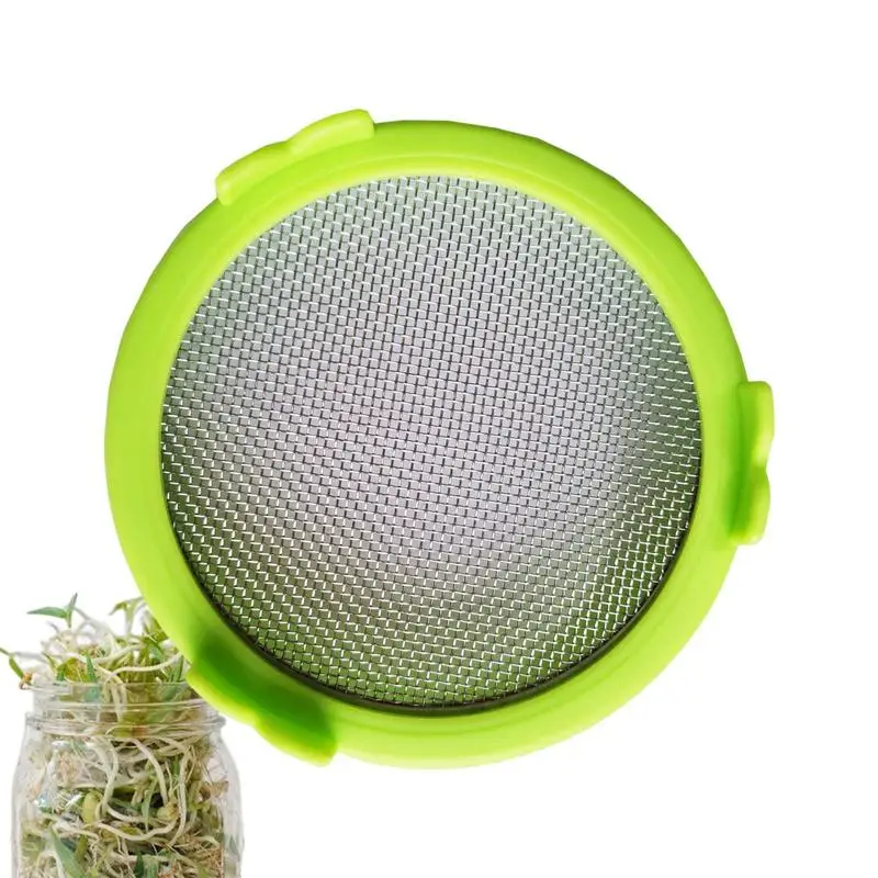 

Mason Jar Sprout Lids Mason Jar Strainer Lid Stainless Steel Sprouting Lids For Wide Mouth Mason Jars Microgreens Growing Kit
