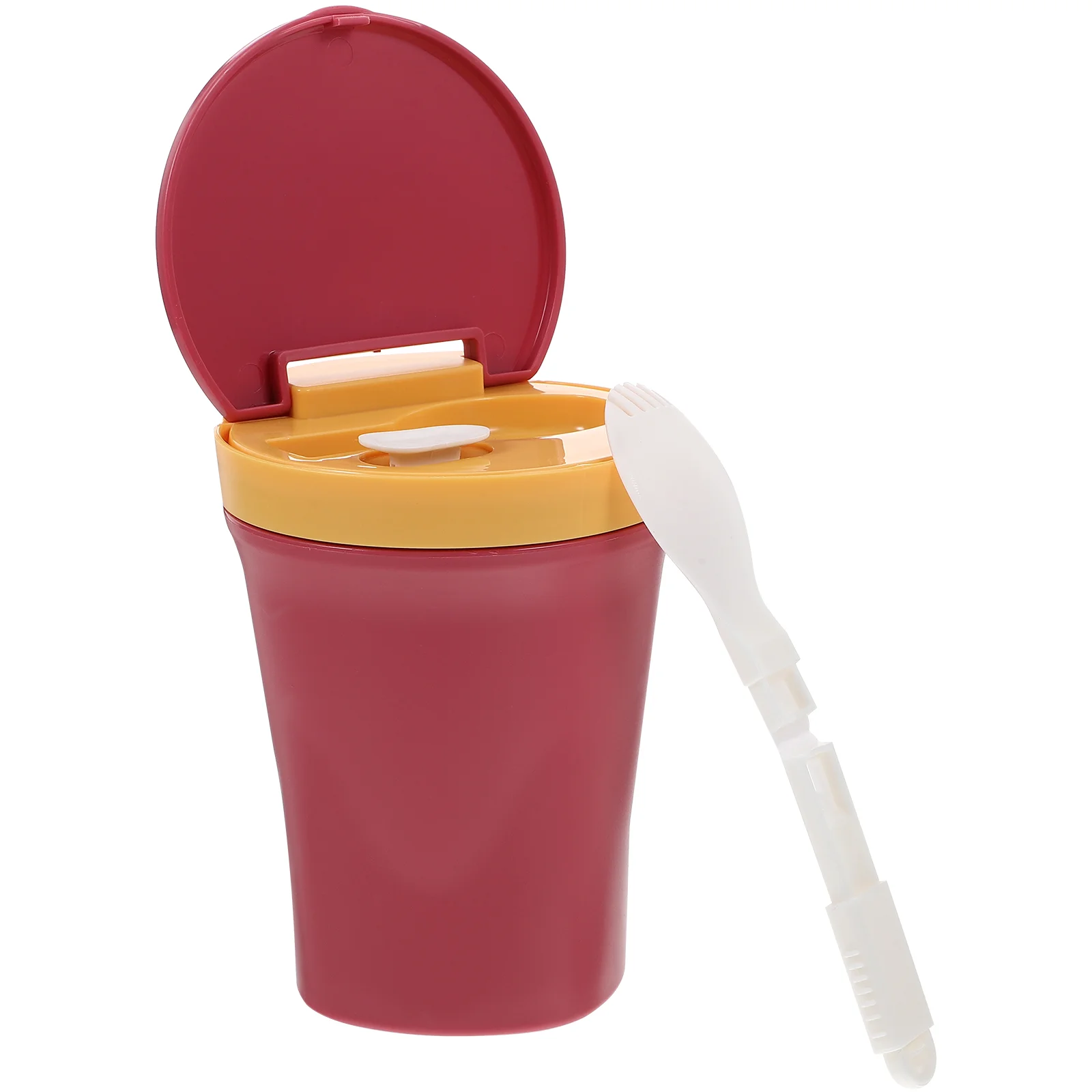 

450ML Microwaveable Soup Cup Soup Container with Lid Spoon for Friends Family